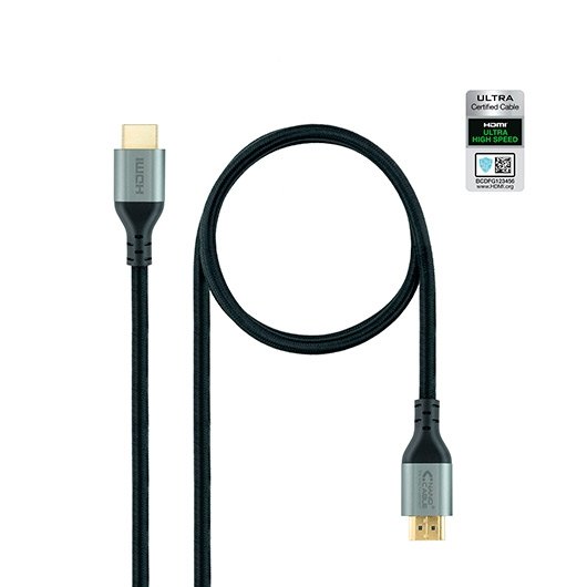 Cable Hdmi 2 1 Nanocable Ultra High Speed 2m Negro