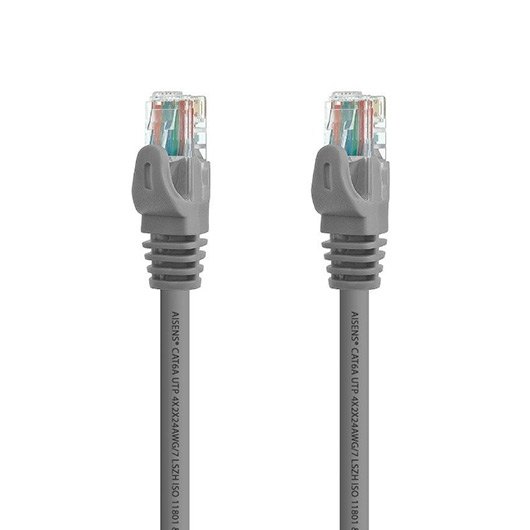 Cable Red Aisens Rj45 Lszh Cat6a 10m Gris