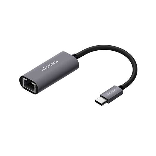 Cable Usb C A Ethernet Gigabit Aisens Gris