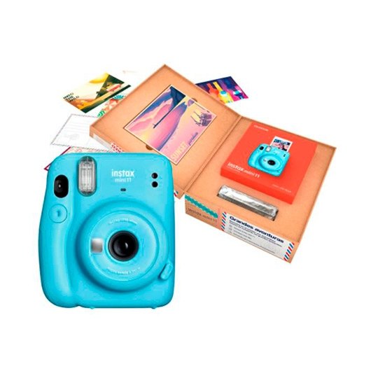 Camara Fujifilm Instax Mini11 Bundle Sky Blue