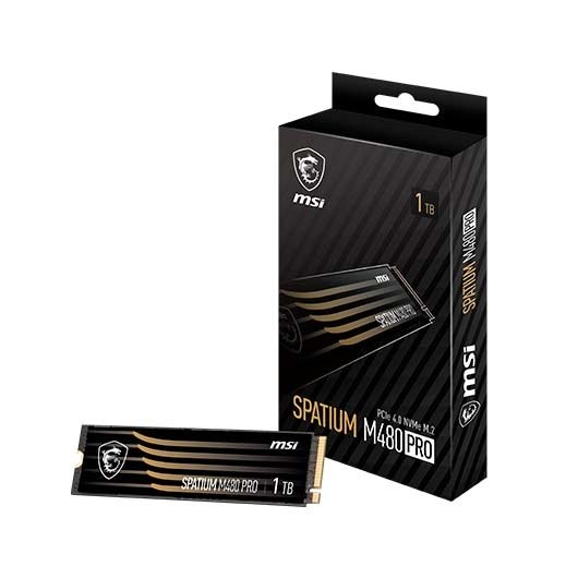 Disco Duro M2 Ssd 1tb Pcie4 Msi Spatium M480 Pro