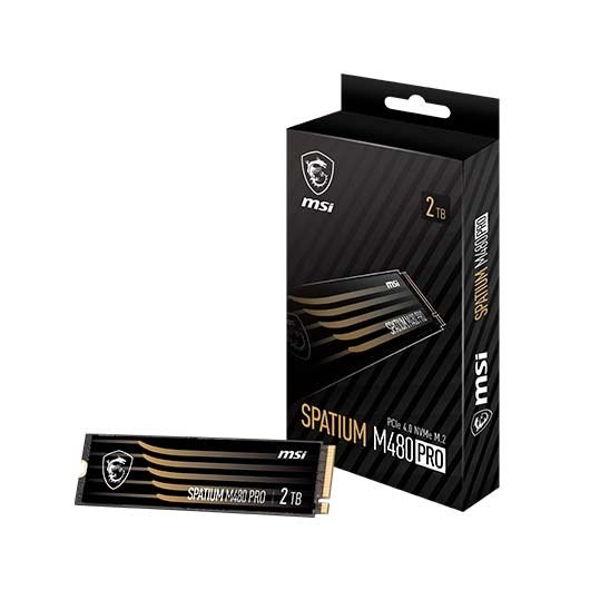 Disco Duro M2 Ssd 2tb Pcie4 Msi Spatium M480 Pro