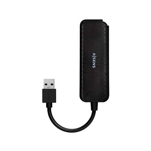 Hub Usb A 30 A 4xusb A 3 0 Aisens 15cm Negro