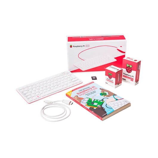 Kit Raspberry Pi 400 Blanco Cargador Raton