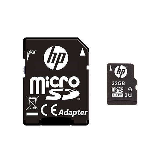 MICRO SDHC 32GB HP CL10 U1 NEGRO ADAPTADOR SD