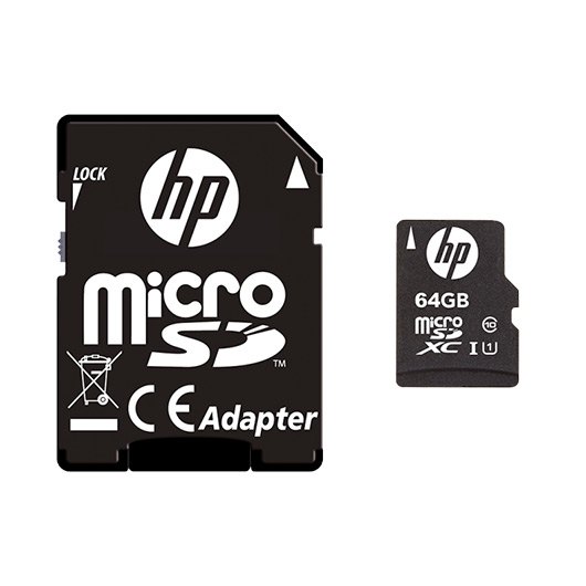 MICRO SDXC 64GB HP CL10 U1 NEGRO ADAPTADOR SD