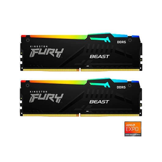 KINGSTON FURY BEAST RGB DDR5 16GB 2X8GB 5200MHz