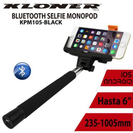 Palo Selfie Kl Tech Bluetooth Negro