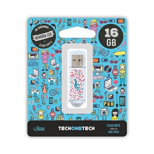 Pendrive 16gb Tech One Tech Music Dream