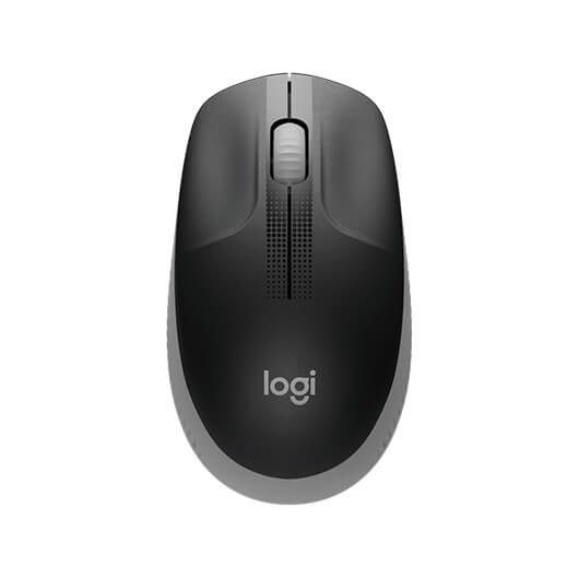 RATON LOGITECH M190 WIRELESS NEGRO GRIS 3 BOTONES10 MNANO