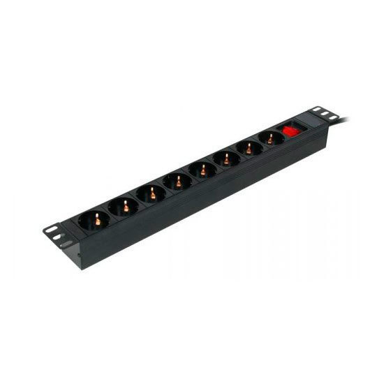 Regleta 8 Tomas 19 Para Rack Gb 1011 Negra