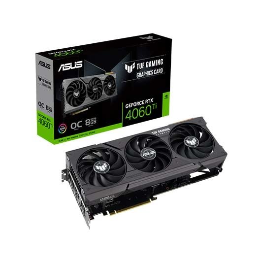 TARJETA GRAFICA ASUS TUF RTX 4060TI GAMING OC 8GB GDDR6