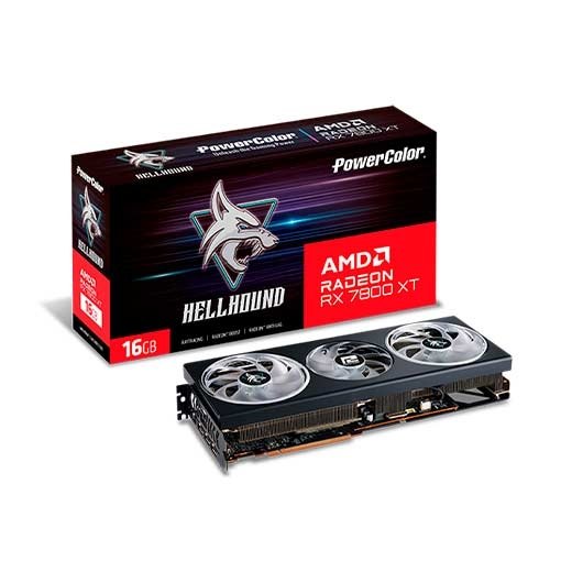 TARJETA GRAFICA POWERCOLOR RX 7800XT 16GB GDDR6 HELLHOUND