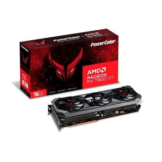 Tarjeta Grafica Powercolor Rx 7800xt 16gb Gddr6 Red Devil