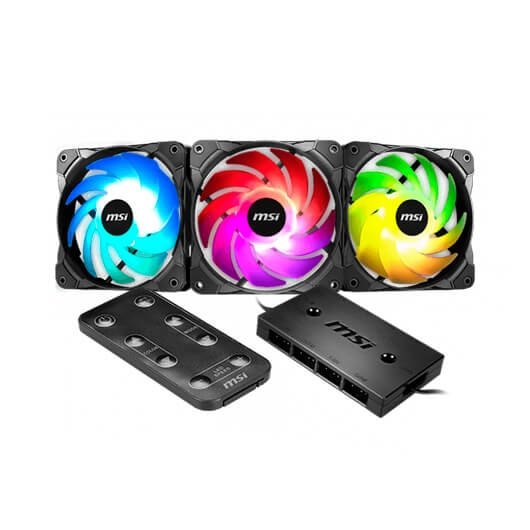 Ventilador 120x120 Msi Rainbow Fan Pack