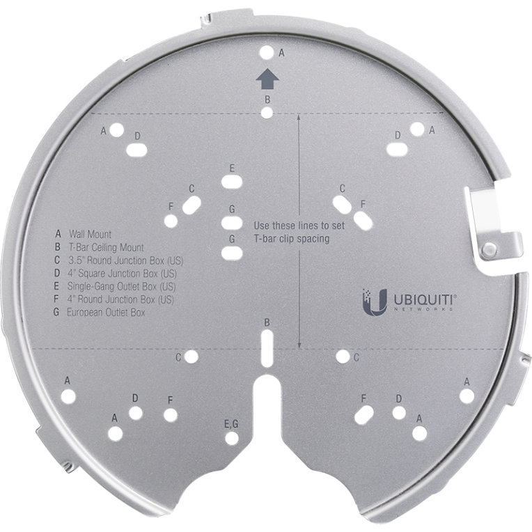 Accesorio Ubiquiti U Pro Mp Unifi Montaje Para Ac Pro Ac Hd Ac Shd Y Posterior