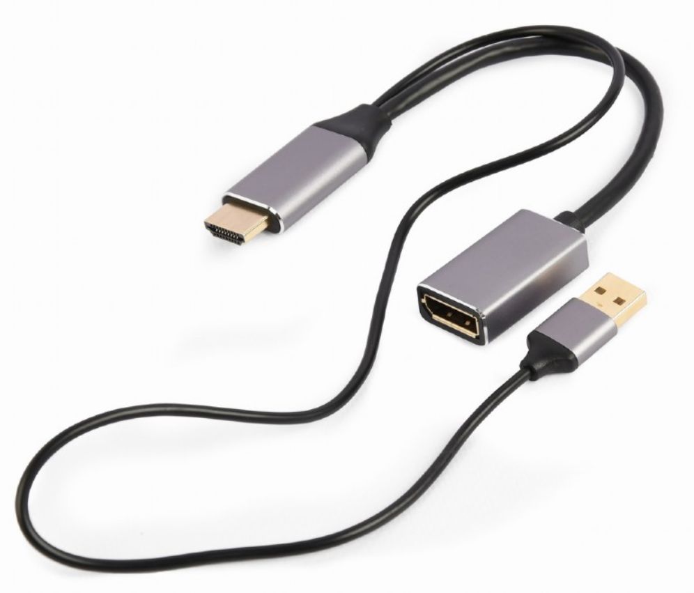 ADAPTADOR GEMBIRD ACTIVO 4K HDMI MACHO A DISPLAYPORT HEMBRA NEGRO