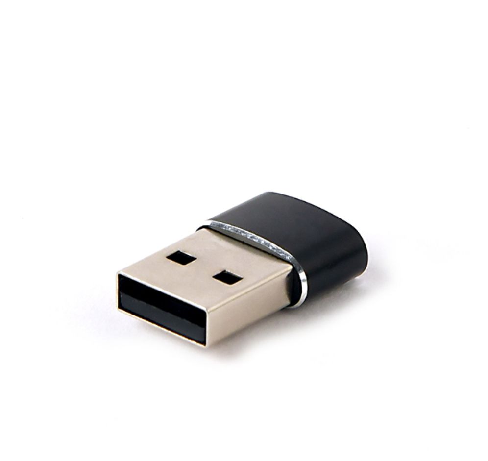 ADAPTADOR GEMBIRD USB AM A TIPO C HEMBRA NEGRO