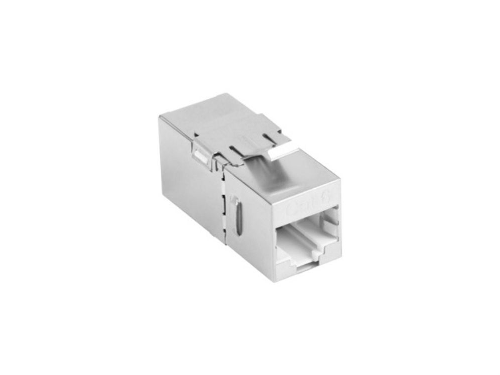 Adaptador Lanberg Cat6 Ftp Hembra Thru Keystone Rj45 A Rj45 90 Grados