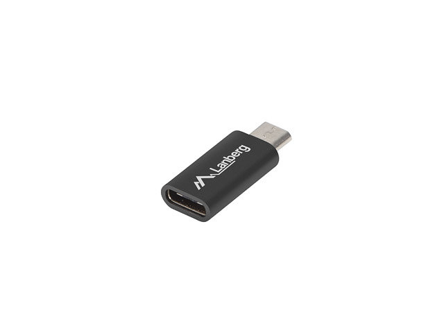 Adaptador Lanberg Usb 2 0 Tipo C F Micro B Macho Negro