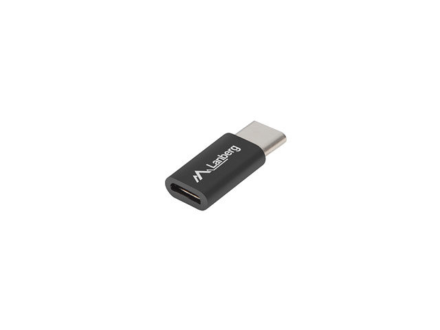 Adaptador Lanberg Usb 2 0 Tipo C Machomicro B Hembra Negro