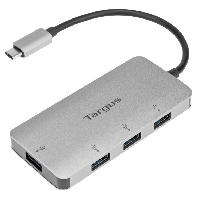 ADAPTADOR TARGUS USB C A 4xUSB 3 0 PLATA