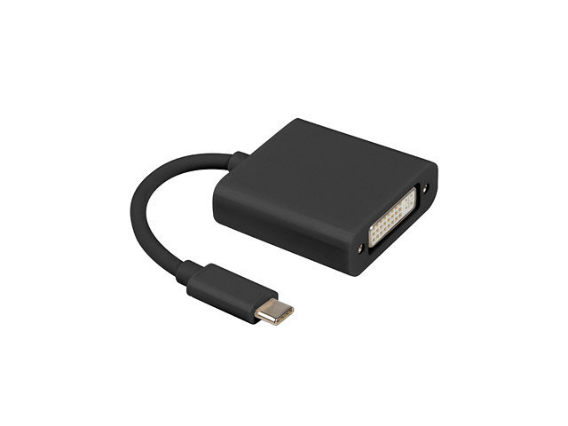 Adaptador Usb Lanberg Usb C M 31 A Dvi I H 24 5 Dual Link 15cm Negro