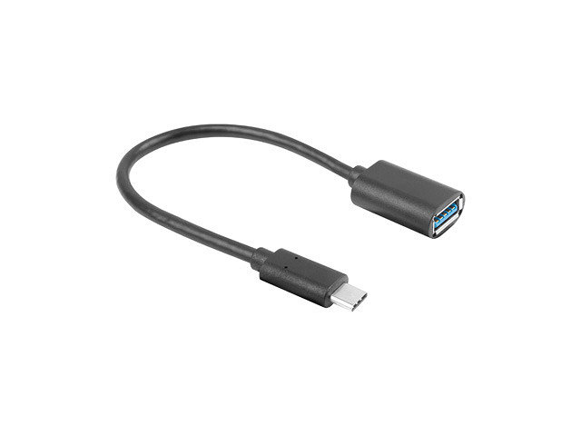 Adaptador Usb Lanberg Usb C M 31 A Usb A H 15cm Otg Negro