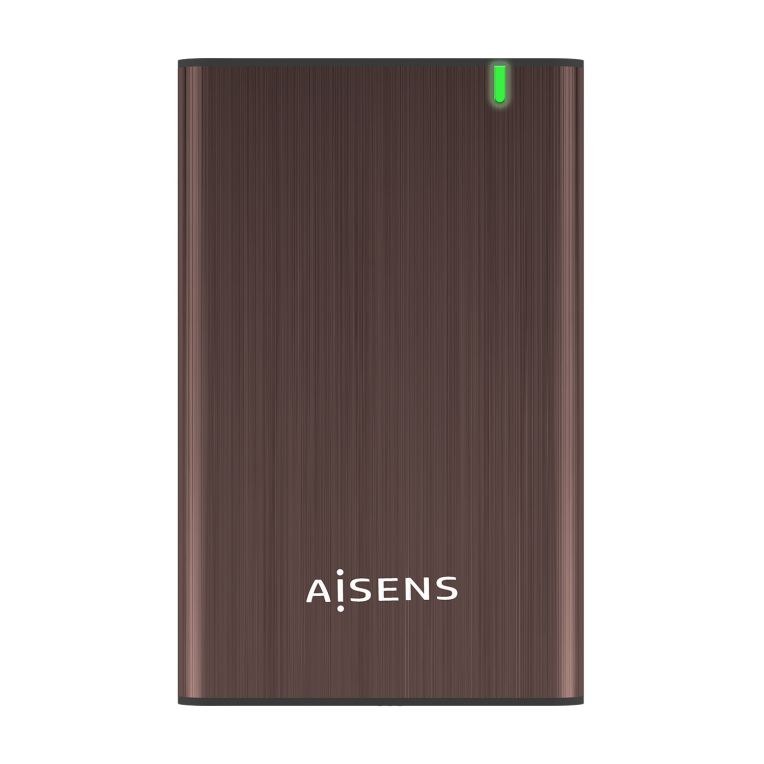 Aisens Caja Externa 25 Ase 2525bwn 95mm Sata A Usb 30 Usb31 Gen1 Marron