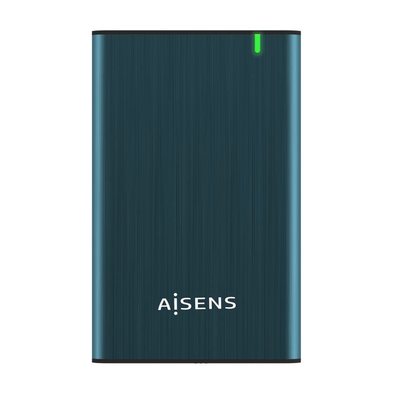 Aisens Caja Externa 25 Ase 2525pb 95mm Sata A Usb 30 31 Gen1 Azul Pacifico