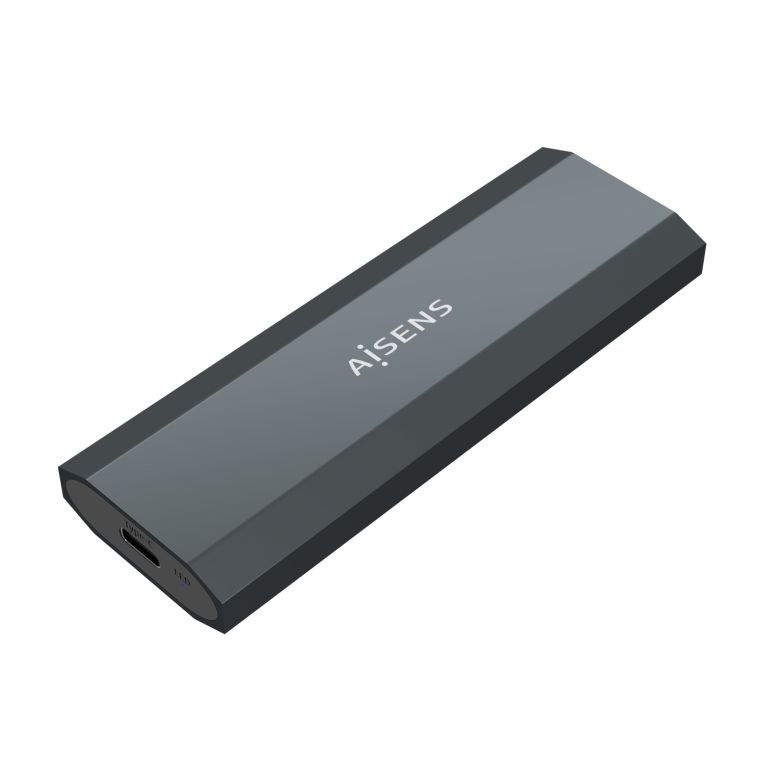 Aisens Caja Externa M2 Ngff Asm2 018gr Sata Nvme A Usb31 Gen2 Gris