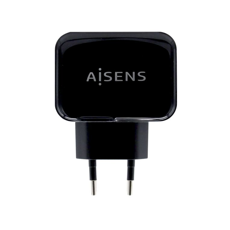 Aisens Cargador Usb 17w 5v 34a 2xusb Con Control Ai Negro