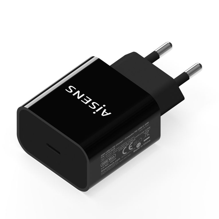 Aisens Cargador Usb C Pd30 1 Puerto 1xusb C 20w Negro