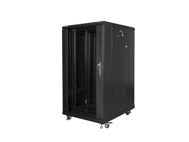 Armario Lanberg Rack 19 22u 600x800 Flat Pack Black Negro