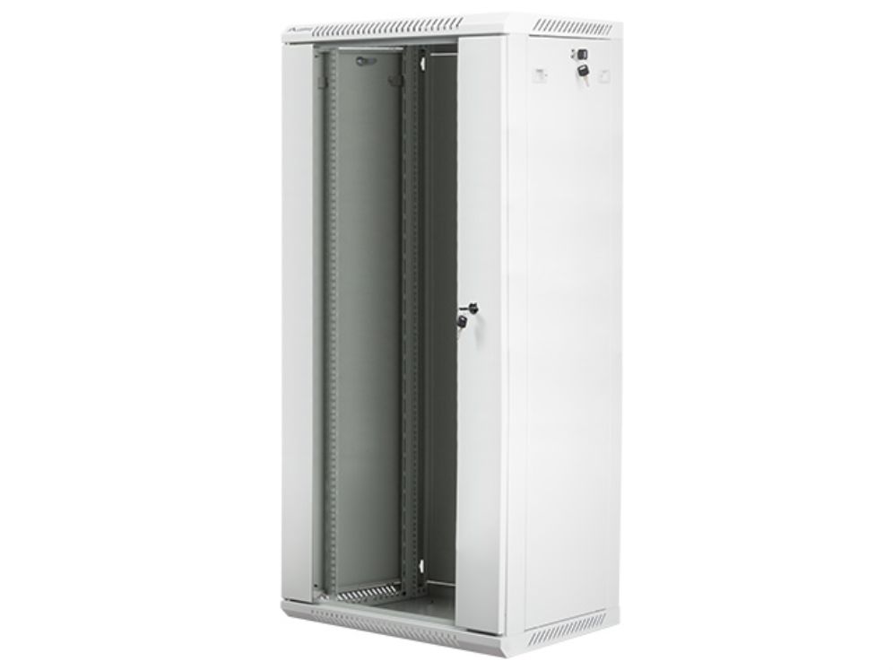 Armario Rack Lanberg 27u 600x450 Cabinet 19 Wall Mount Flat Pack Gris V2