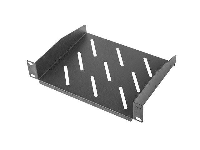 Bandeja Lanberg Fija 1u 254x180mm Hasta 20kg Rack 19 Negro