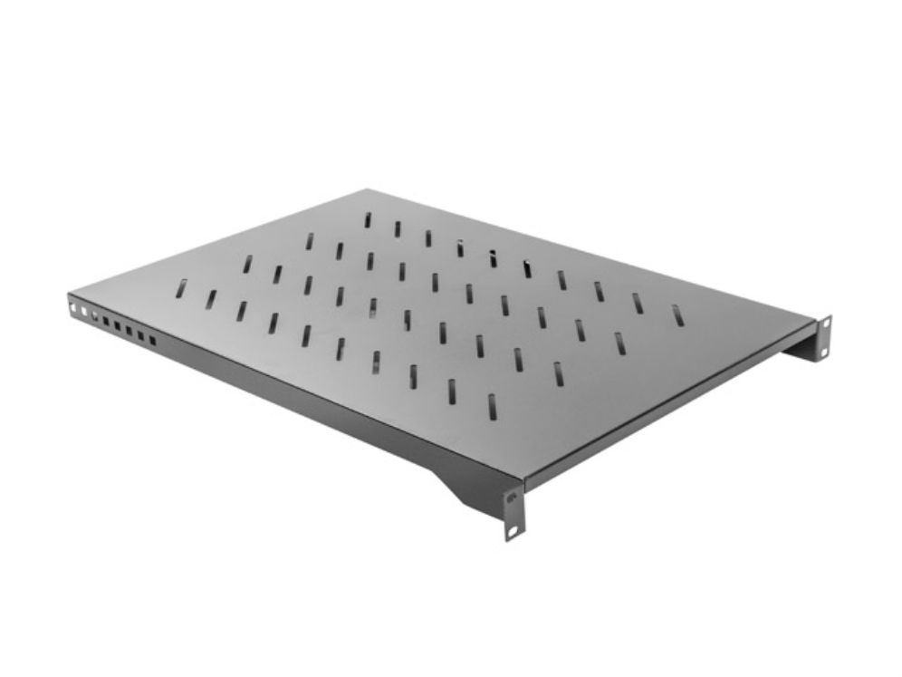 Bandeja Lanberg Fija 1u 483x750mm Hasta 15kg Rack De 19 Negro