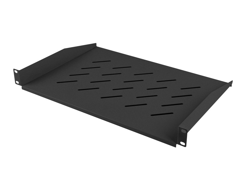 Bandeja Lanberg Fija 1u 483x315mm Hasta 25kg Rack De 19 Negro