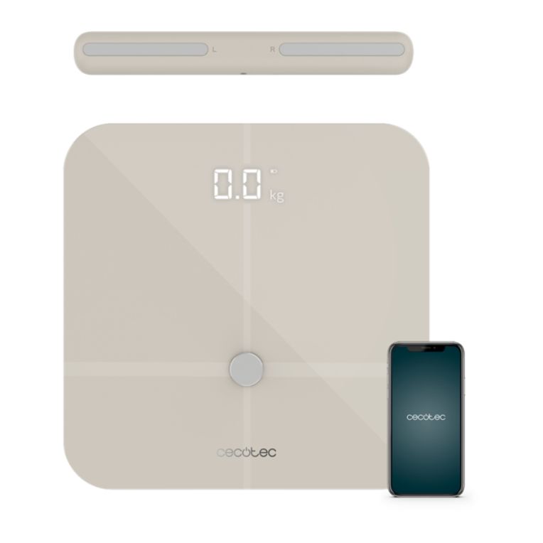 Bascula De Bano Cecotec Surface Precision 10600 Smart Healthy Pro Beige