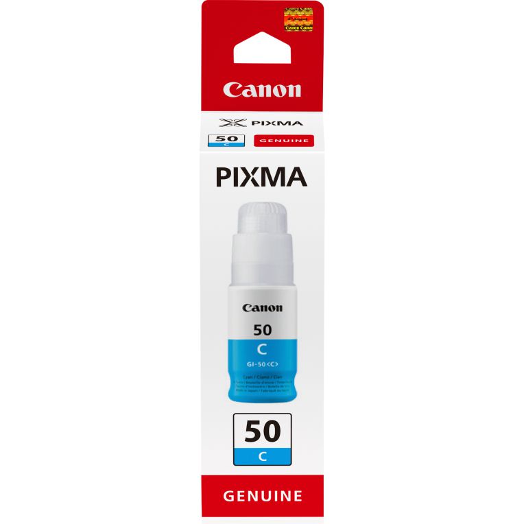 Botella Tinta Canon Gi 50c Cian 70ml