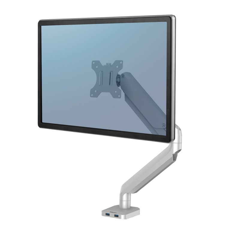 BRAZO FELLOWES PARA MONITOR INDIVIDUAL PLATINUM SERIES PLATA