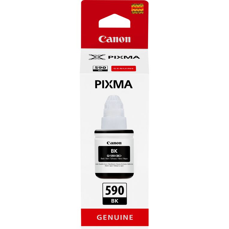 Botella De Tinta Original Canon Gi 590 Negra