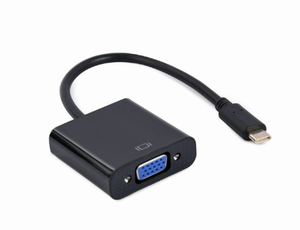 Cable Adaptador Usb Tipo C A Vga 15 Cm Negro