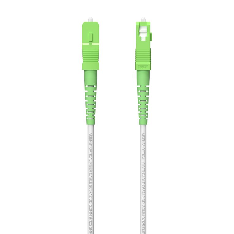 CABLE AISENS FIBRA G657A2 30 9 125 SMF SIMPLEX LSZH SC APC 6M