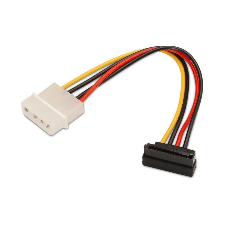 CABLE AISENS SATA ALIMENTACION ACODADO MOLEX 4PIN M SATAH 16CM