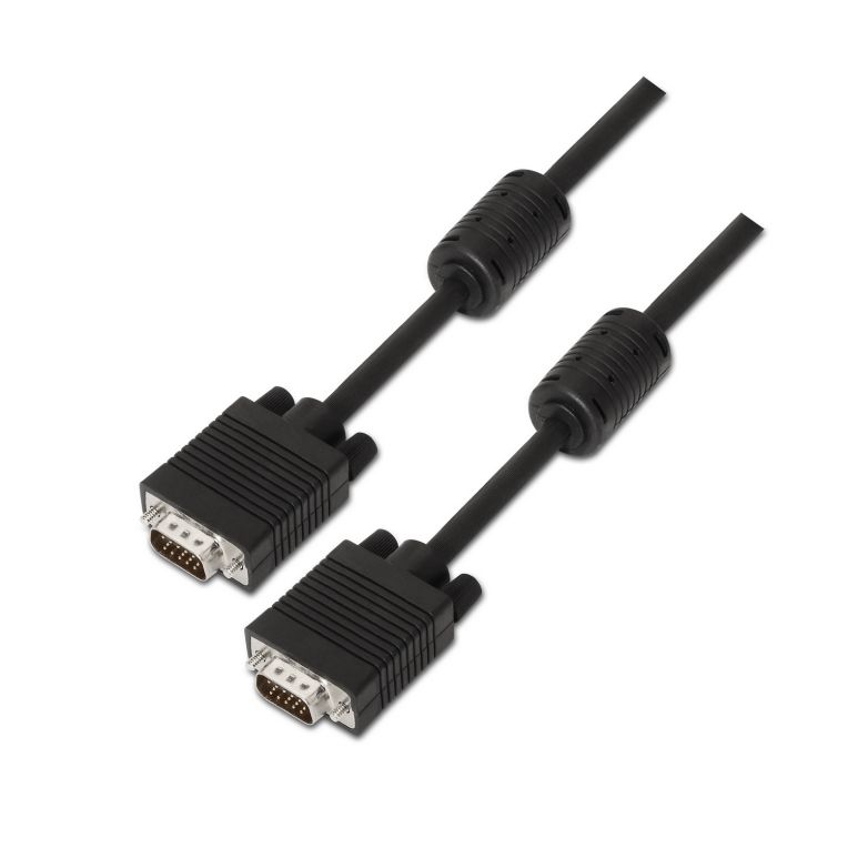 CABLE AISENS SVGA CON FERRITA HDB15M HDB15M NEGRO 25M