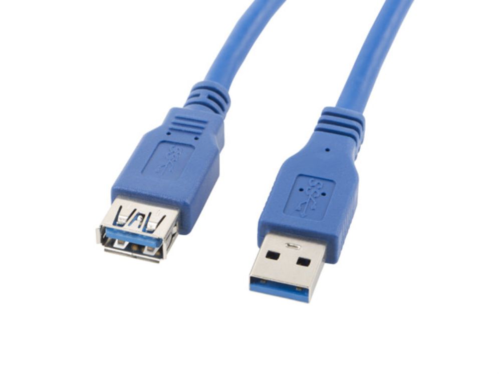 Cable Alargador Lanberg Usb 3 0 Machohembra 3m Azul