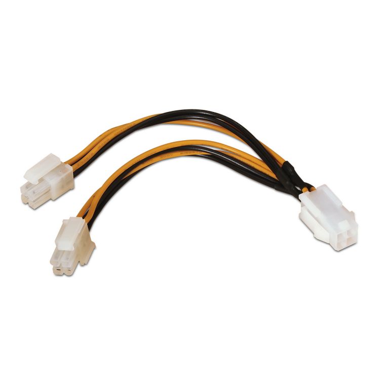 CABLE ALIMENTACION AISENS 4PIN H 4 4PIN M 15CM