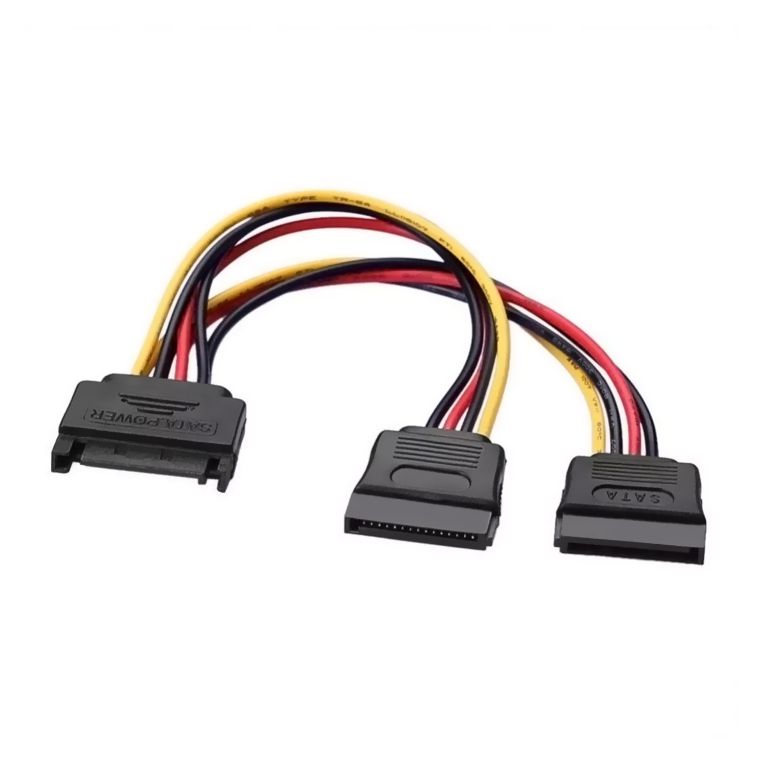 CABLE ALIMENTACION AISENS SATA M 2XSATAH 20CM