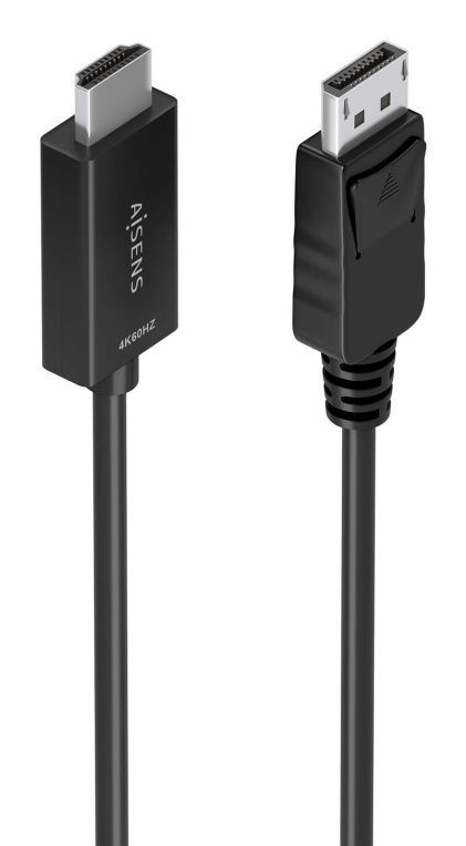 CABLE CONVERSOR AISENS MINI DPM A HDMIM 4K 60HZ NEGRO 06M